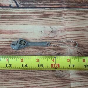 Vintage LK mini adjustable wrench keychain